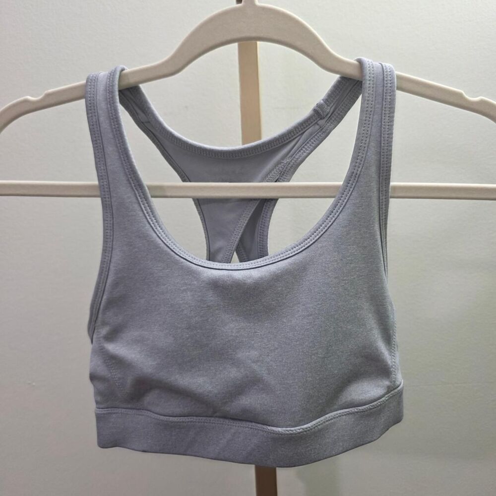Reebok Women's Grey and Blue Bra